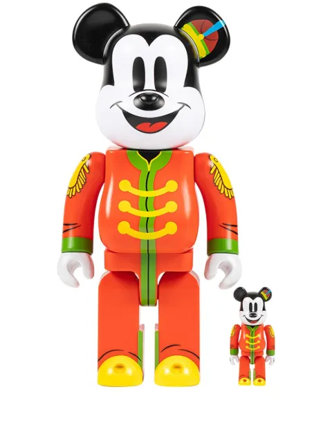 MEDICOM TOY x Disney Mickey Mouse BE@RBRICK "The Band Concert" 100% and 400% figure set Red MEDI2970