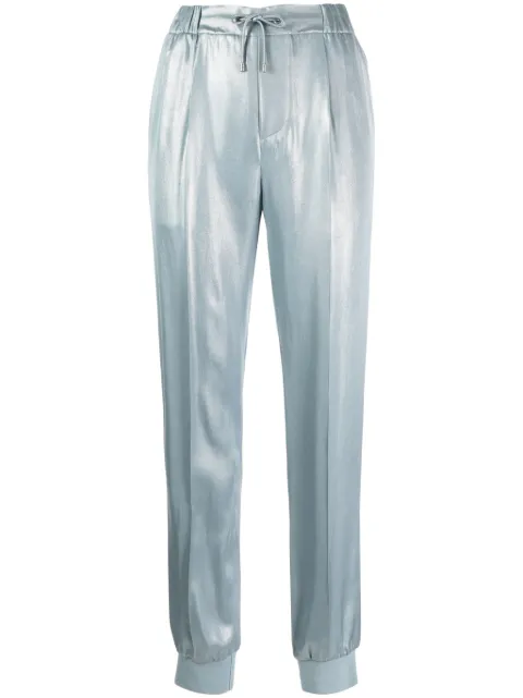Ralph Lauren Collection metallic slim-cut trousers Blue 290934111001