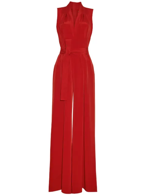 Adam Lippes Nansi silk jumpsuit Red R24707SE