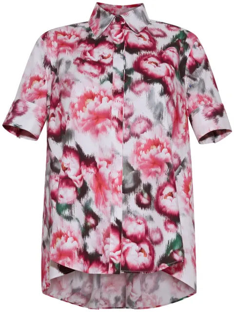 Adam Lippes Trapeze floral-print shirt White R24106PP