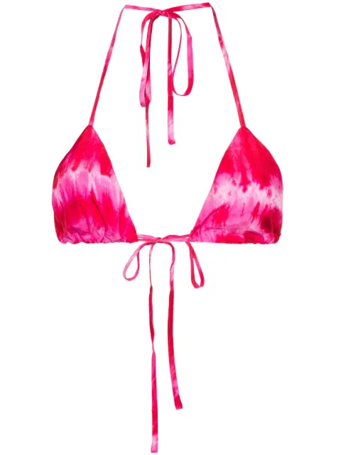 P.A.R.O.S.H. tie-dye silk bralette Pink SAVAGED311598