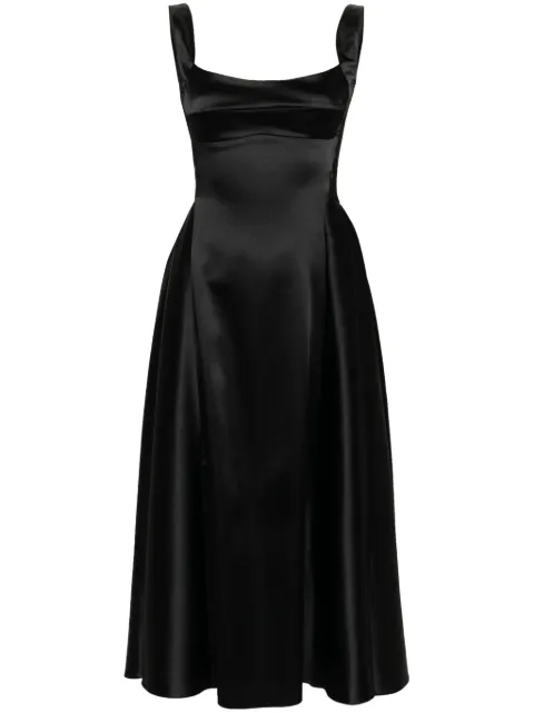 Atu Body Couture satin-finish sleeveless dress Black AT24041