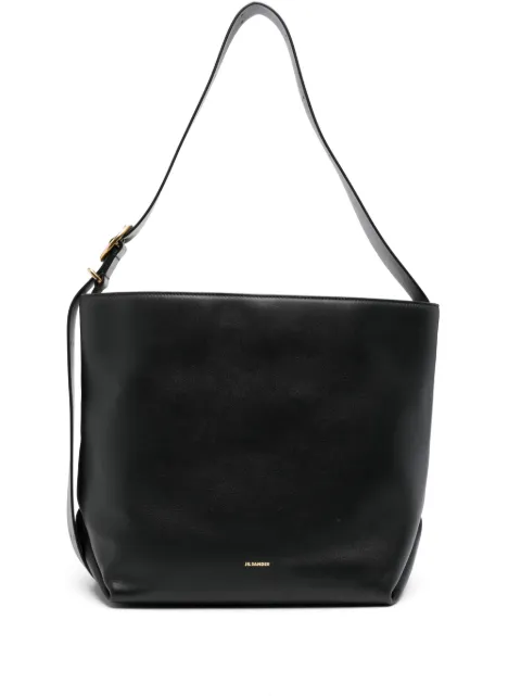 Jil Sander Cannolo leather shoulder bag Black J07ZH0026P6581