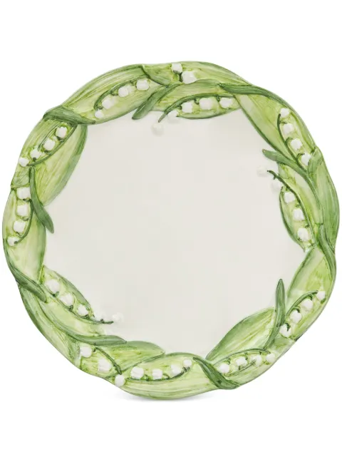 Les-Ottomans Lily of the Valley dessert plate (21cm) White LV01