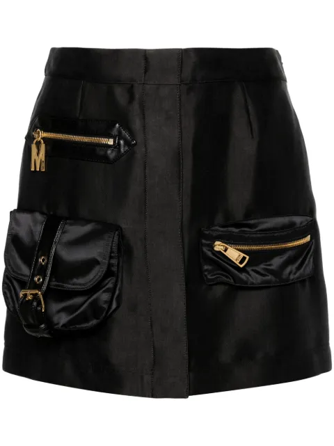 Moschino dart-detail skirt Black A01100513