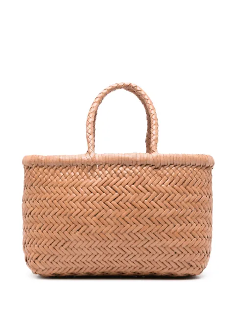 DRAGON DIFFUSION Flat Gora leather tote bag Neutrals 8809NATURAL