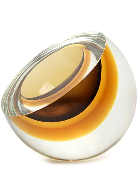 Gardeco Bowl Drop Murano glass sculpture Yellow CDO17882