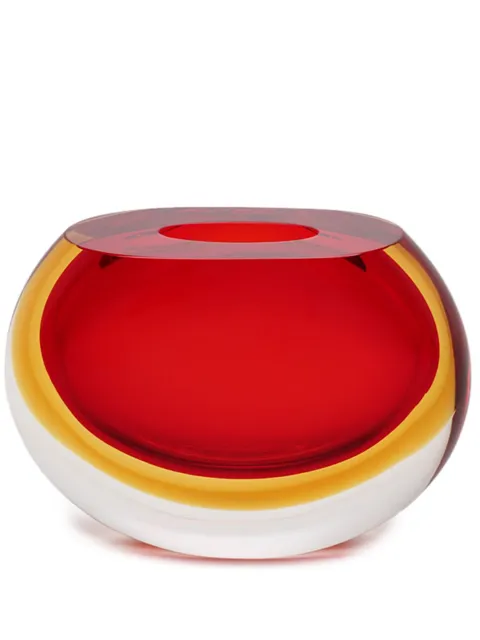 Gardeco 92 two-tone Murano glass vase Red CDO17611