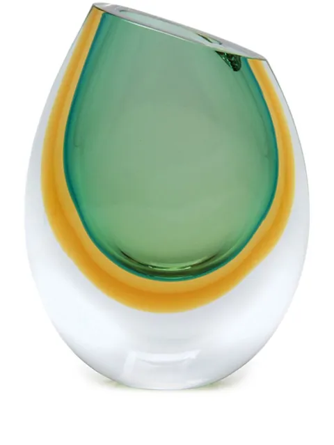 Gardeco 96 two-tone Murano glass vase Green CDO17608