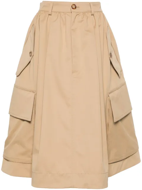 Moschino cotton cargo skirt Neutrals A01120514