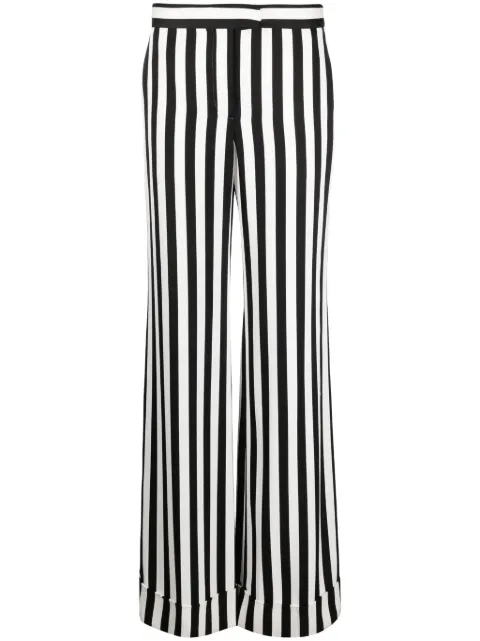 Moschino striped satin palazzo pants Black A03060532