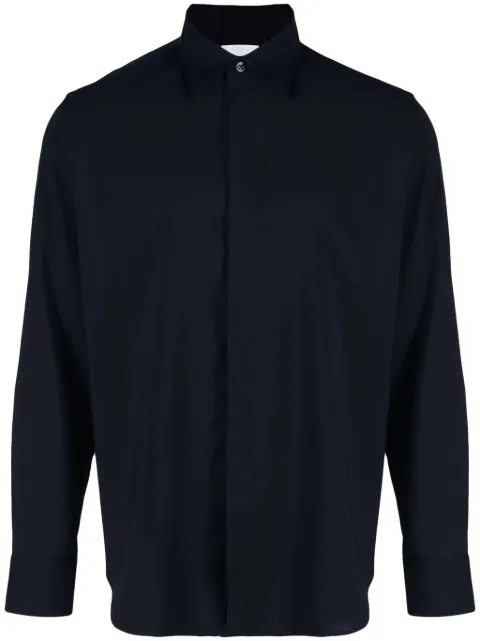 PT Torino long-sleeved virgin wool shirt Blue TL6SIT020RTYMR73