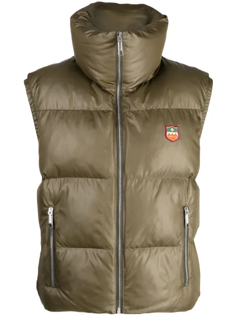 Bally funnel-neck padded gilet Green MOU04CNY167