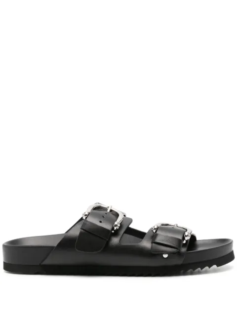 P.A.R.O.S.H. buckled leather sandals Black DOSHOED070246