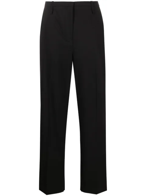 GANNI mid-rise tailored trousers Black F8679
