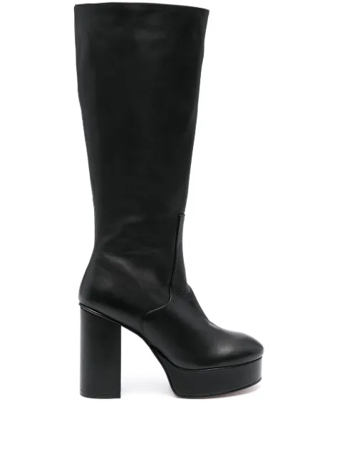 ALOHAS Joanna 115mm leather boots Black S00766