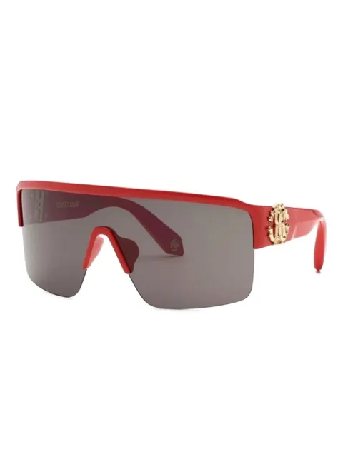 Roberto Cavalli logo-plaque sunglasses Red SRC037M