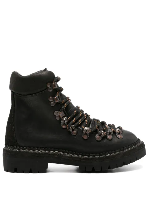 Guidi lace-up leather boots Black 2006V