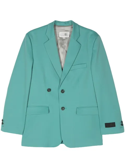 MM6 Maison Margiela double-breasted tailored blazer Blue S52BN0130S47848