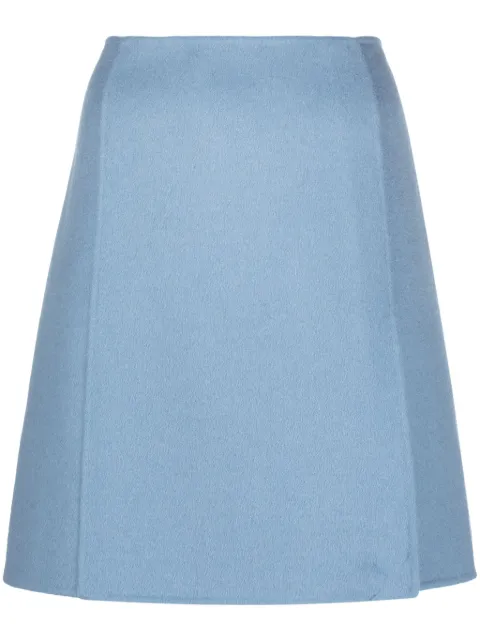 P.A.R.O.S.H. high-waist wool skirt Blue D620663LEAK23
