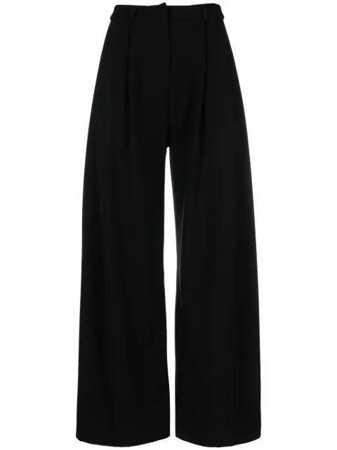 Loulou pleat-detail palazzo pants Black 430123
