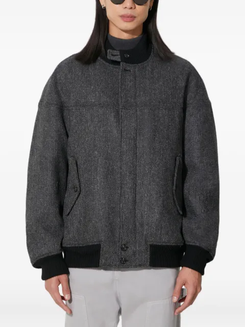Baracuta G9 Herringbone bomber jacket Grey BRCPS1001