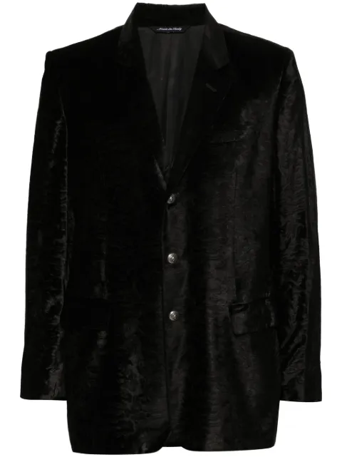 Versace Pre-Owned 2000s notched lapels jacquard-pattern blazer Black VER600BR