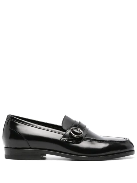 Tagliatore buckled leather loafers Black DARINAIORI23KL