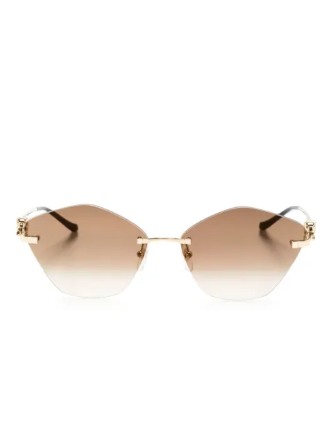 Cartier Eyewear Panthère de Cartier geometric-frame sunglasses Gold CT0429S