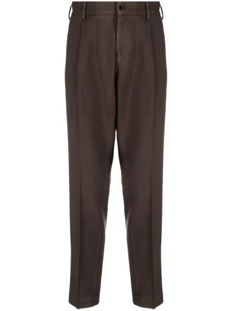Dell'oglio Riccardo mid-rise trousers Brown IRNOFL2687