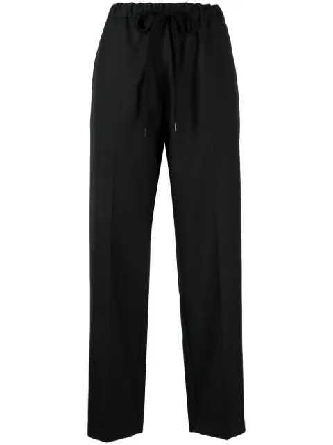 MM6 Maison Margiela single-stitch cropped trousers Black S52KA0484S78357