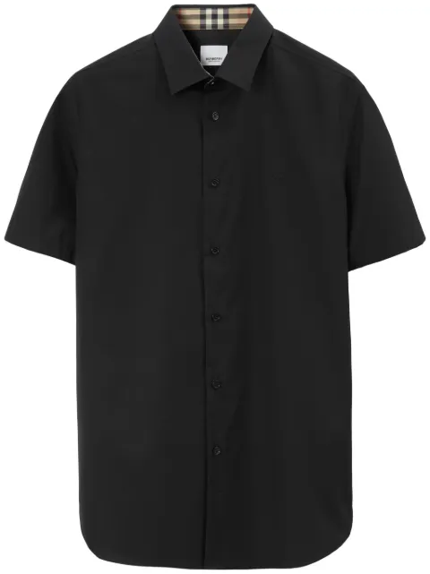 Burberry slim fit stretch cotton shirt Black 8079596