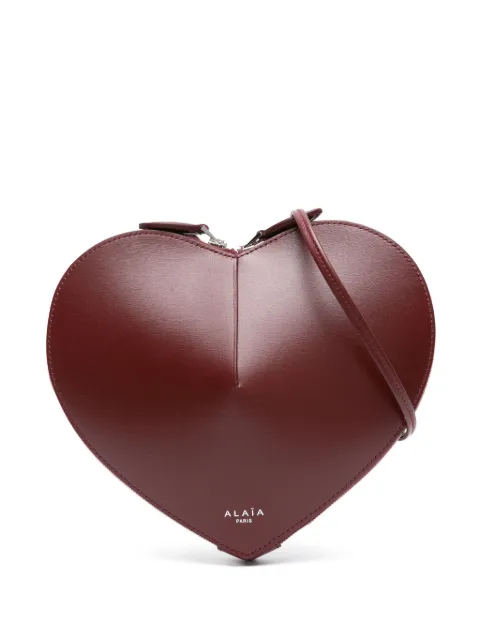 Alaïa heart-shaped leather shoulder bag Red AA1P003C0Y75325