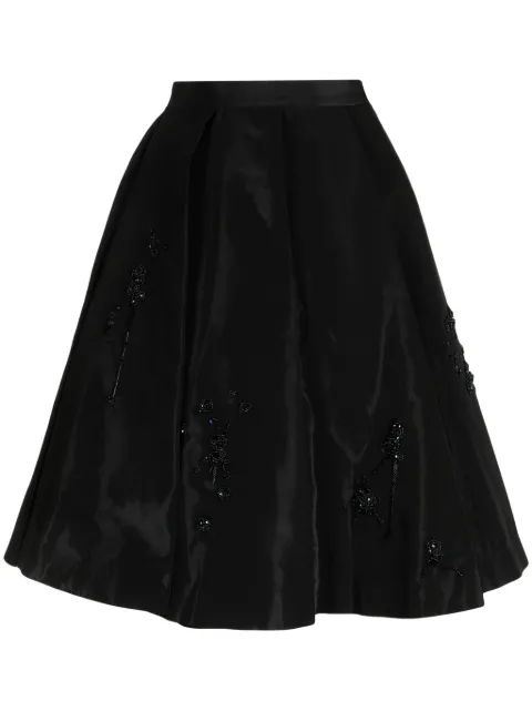 Undercover embroidered high-waisted skirt Black UC2C16011