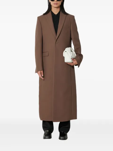 424 single-breasted coat Brown 35424C01B236500