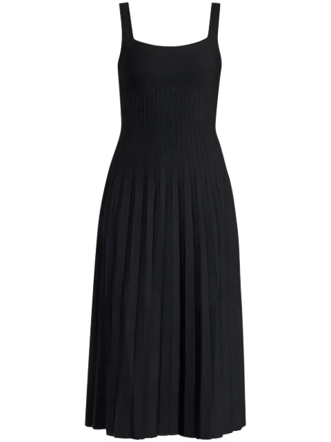 STAUD Ellison knitted midi dress Black 45420126