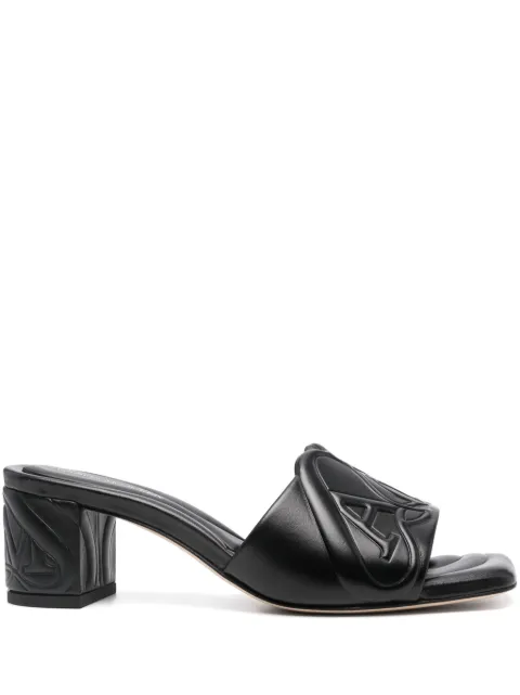 Alexander McQueen Seal heeled sandals Black 780713WIEAD