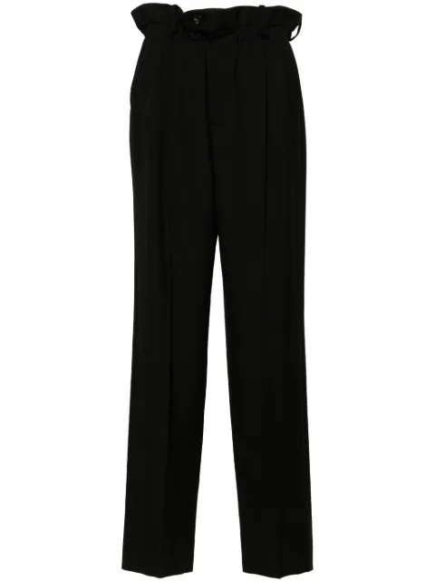Gucci paperbag-waist straight-leg trousers Black 761399ZHW51