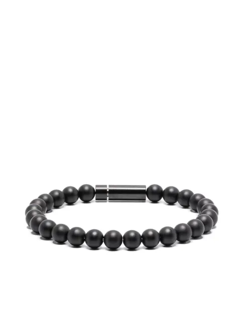 Le Gramme ceramic-beads bracelet Black LGCCNBR09128
