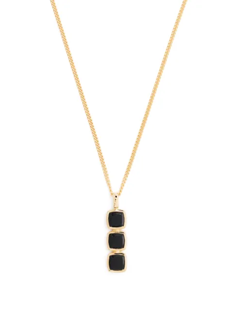 Tom Wood mini cushion pendant necklace Gold 100737