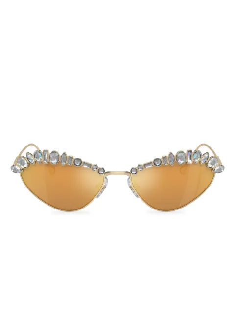 Swarovski Eyewear crystal-embellished cat-eye sunglasses Brown SK700940137P