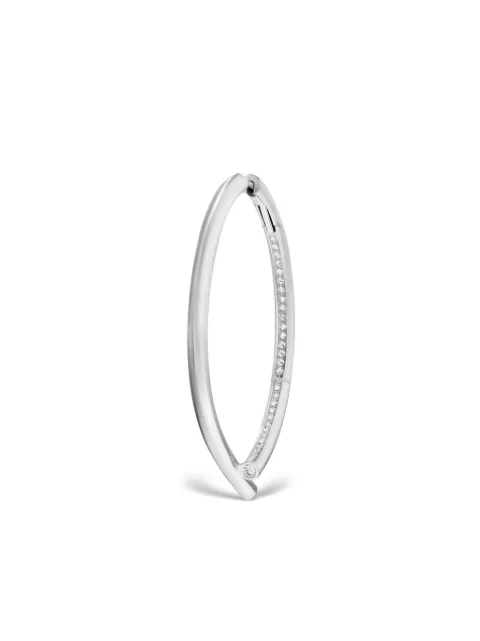 Tabayer 18kt white gold Oera Orb diamond hoop earrings Silver WEA64