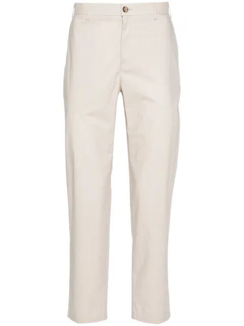 SANDRO poplin cotton trousers Neutrals SHPPA01420