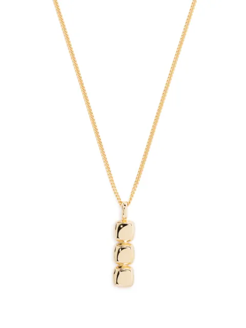 Tom Wood mini cushion pendant necklace Gold 100729