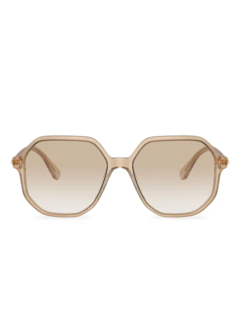 Swarovski Eyewear SK6003 crystal-embellished geometric-frame sunglasses Neutrals 0SK6003103411