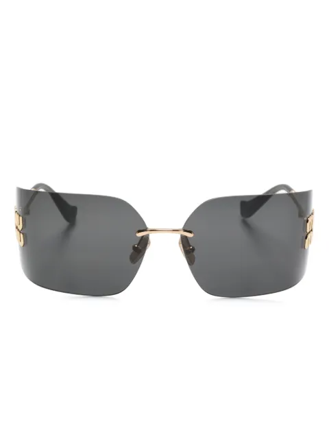 Miu Miu Eyewear Runway rectangle-frame sunglasses Gold 0MU54YS