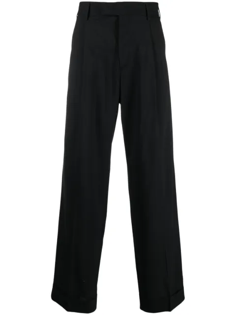 PT Torino tailored straight-leg wool trousers Black COASX5ZA0FWDZI56