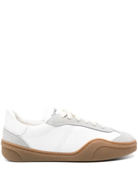 Acne Studios panelled-design leather sneakers Neutrals AD0717