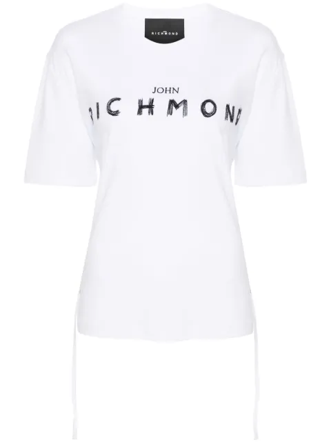 John Richmond logo-embroidered cotton T-shirt White RWP24175TS