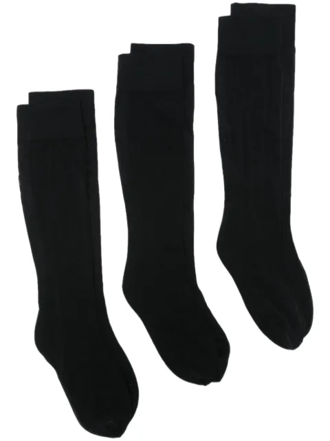 Wolford satin knee-high socks (pack of six) Black 31251